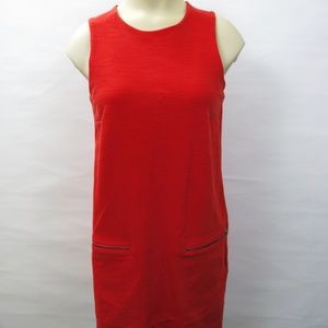 Madewell Red Sleeveless Casual Dress